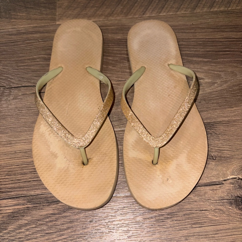 Sparkly Gold Women's Sandals
